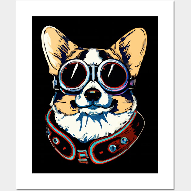 Corgi Vintage Dog Owner Welsh Corgi Funny Dog Wall Art by BetterManufaktur